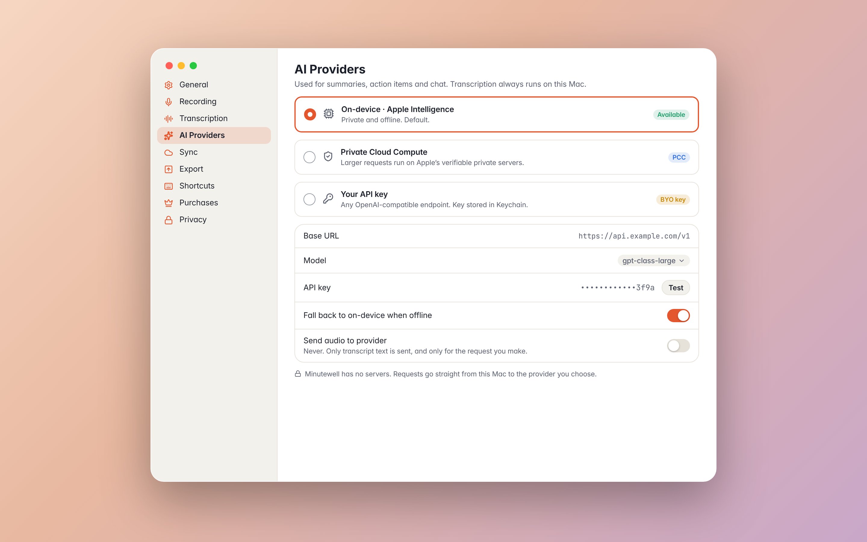 Mac settings.