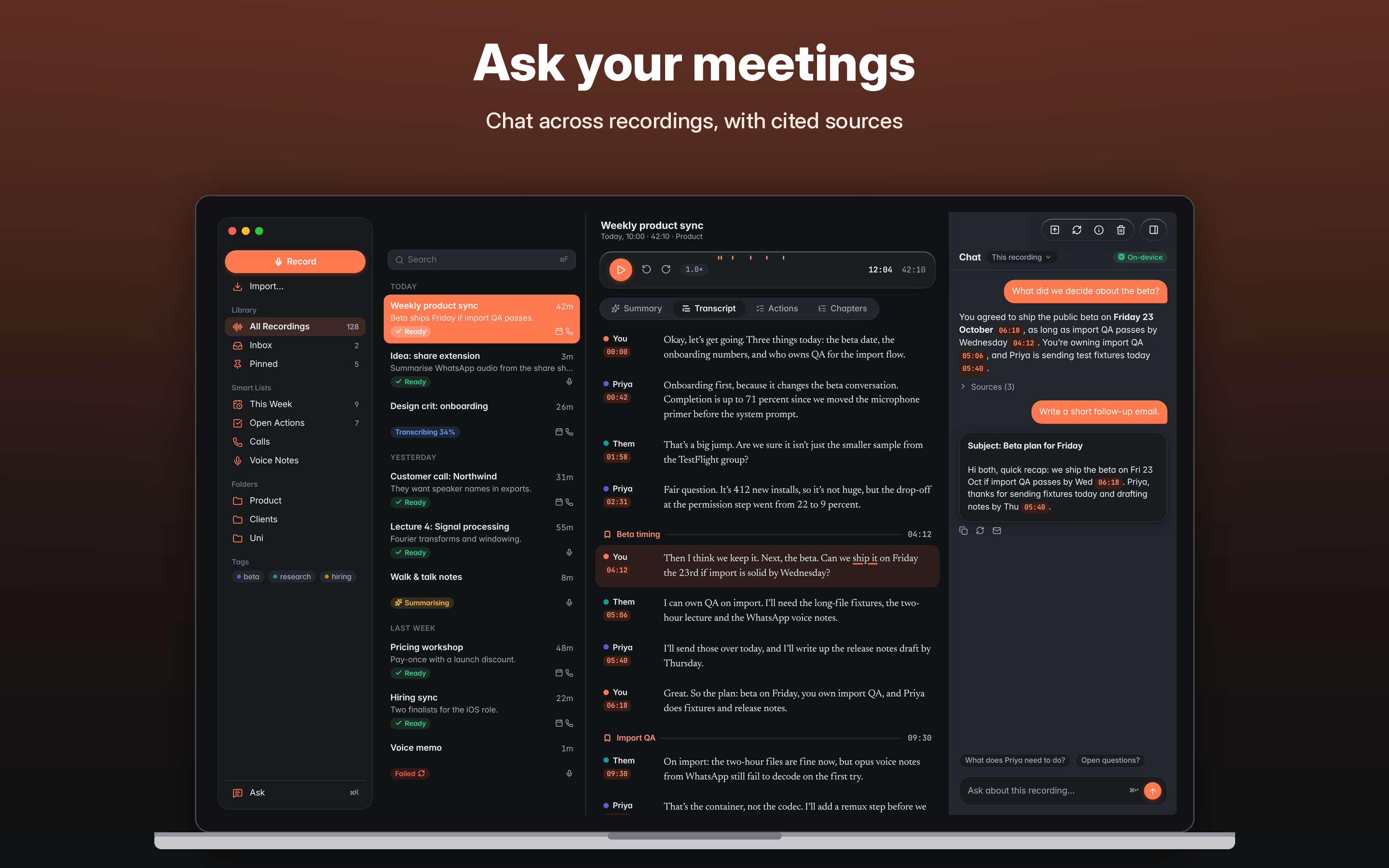 Ask on Mac.